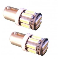 2 BA9S PURE White 10 SMD LED Car Side Light Bulb 12V 24V 233 T4W 360 3893
