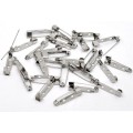 100 x 25mm Small Tiny Brooch Backs Bar Safety Pins 2.5cm