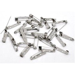 100 x 25mm Small Tiny Brooch Backs Bar Safety Pins 2.5cm