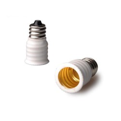 Edison Screw E12 to E14 Lamp Light Socket Adapters Base Converters Edison Screw E12 to E14 Lamp Light Socket Adapters Base Converters
