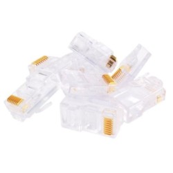 50 x RJ45 8 Pin Ethernet Cable End Connectors Plugs 8P8C