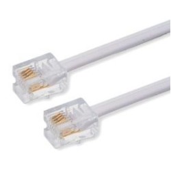 RJ11 ADSL 4 Pin Internet Modem Cable Lead 6P4C 1m 