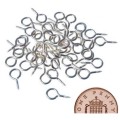 Small Tiny Eyepins Eyelets Screw Threaded Silver Bails 8mm