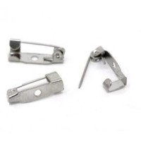 100 x 15mm Small Tiny Brooch Backs Bar Safety Pins